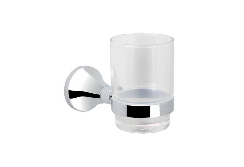 tecuro Zahnputzbecher Badausstattung Serie 5000 Glashalter, einfach mit Kristallglas von tecuro