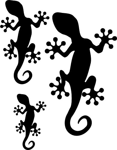 TEDDYFAMILY Gecko-Wandtattoo - wählbare Farbe - Aufkleber von TEDDYFAMILY