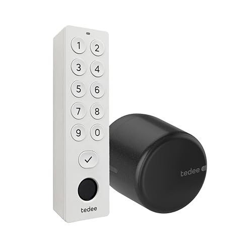 tedee Lock GO 2 Aluminium Set |smartes Türschloss Schwarz | biometrisches Tastenfeld Weiß | Smart Home iOS, Android | Bluetooth | Motorschloss | PIN + Fingerprint | keine Installationshardware tedee Lock GO 2 Aluminium Set |smartes Türschloss Schwarz | biometrisches Tastenfeld Weiß | Smart Home iOS, Android | Bluetooth | Motorschloss | PIN + Fingerprint | keine Installationshardware von tedee