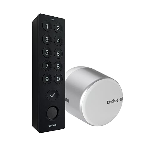 tedee Lock GO 2 Aluminium Set | smartes Türschloss Silber | biometrisches Tastenfeld Weiß | Smart Home iOS, Android | Bluetooth | Motorschloss | PIN + Fingerprint | keine Installationshardware tedee Lock GO 2 Aluminium Set | smartes Türschloss Silber | biometrisches Tastenfeld Weiß | Smart Home iOS, Android | Bluetooth | Motorschloss | PIN + Fingerprint | keine Installationshardware von tedee