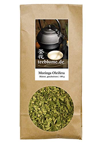teeblume Moringa Oleifera Tee, 100g, geschnittene Blätter des Moringa Baumes, 100% rein von teeblume