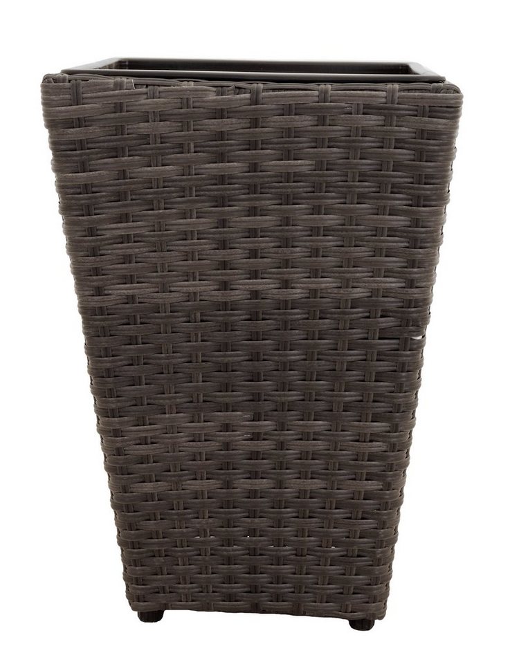 tegawo Pflanzkübel Polyrattan Vase konisch von tegawo