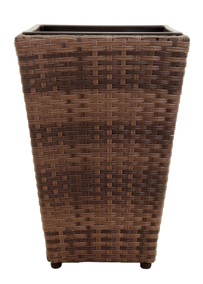 tegawo Pflanzkübel Polyrattan Vase konisch von tegawo