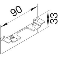 Tehalit Geräteträgerschürze 20x80mm verkehrsweiß SL20080AC vws von tehalit