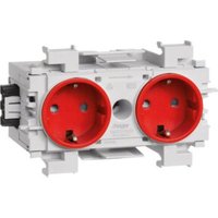 Tehalit Steckdose 2-fach rt frontrastend GS2001 vrt von tehalit