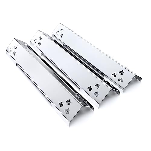 teileplus24 BR02-3-SG Gasgrill Edelstahl Brennerabdeckung kompatibel mit Burnhard Fred Basic/Big Fred Deluxe | Flavorizer Bars | Passgenau | Rostfrei | Brennerschutz von teileplus24