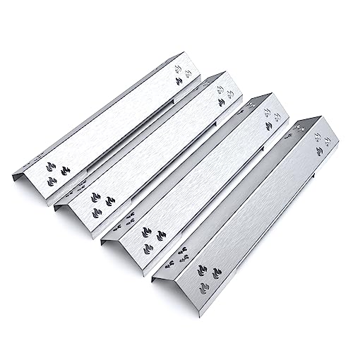teileplus24 BR02-4-SM Gasgrill Edelstahl Brennerabdeckung kompatibel mit Burnhard Big Fred Basic | Flavorizer Bars | Passgenau | Rostfrei | Brennerschutz von teileplus24