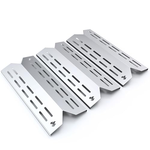 teileplus24 BR08-3-SG Gasgrill Edelstahl Brennerabdeckung kompatibel mit Landmann Triton 3.0/3.1 | Flavorizer Bars | Passgenau | Rostfrei | Brennerschutz von teileplus24