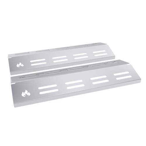 teileplus24 BR13-2-SG Gasgrill Edelstahl Brennerabdeckung kompatibel mit Enders San Diego 2 | Flavorizer Bars | Passgenau | Rostfrei | Brennerschutz von teileplus24