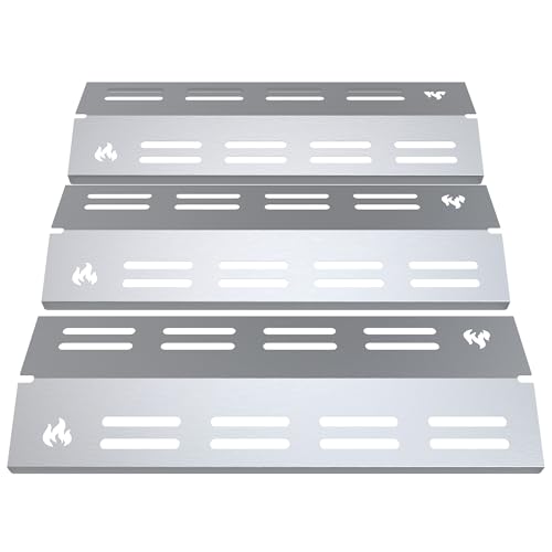 teileplus24 BR15-3-SM Gasgrill Edelstahl Brennerabdeckung kompatibel mit Enders Chicago 3 | Flavorizer Bars | Passgenau | Rostfrei | Brennerschutz von teileplus24