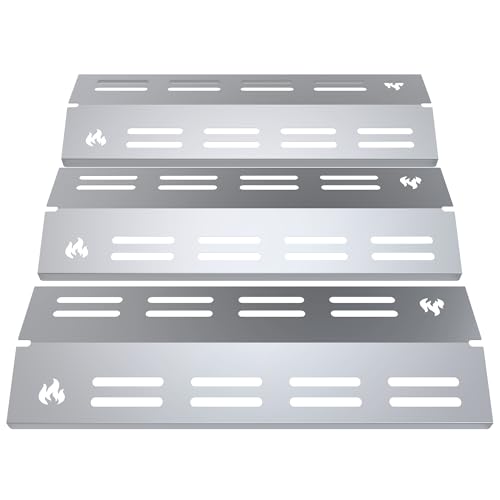 teileplus24 BR16-3-SG Gasgrill Edelstahl Brennerabdeckung kompatibel mit Enders Boston Pro 3 | Flavorizer Bars | Passgenau | Rostfrei | Brennerschutz von teileplus24
