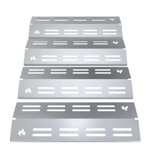 teileplus24 BR16-4-SG Gasgrill Edelstahl Brennerabdeckung kompatibel mit Enders Boston Pro 4 | Flavorizer Bars | Passgenau | Rostfrei | Brennerschutz von teileplus24