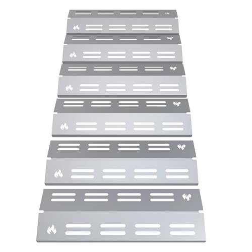teileplus24 BR16-6-SM Gasgrill Edelstahl Brennerabdeckung kompatibel mit Enders Boston 6 | Flavorizer Bars | Passgenau | Rostfrei | Brennerschutz von teileplus24