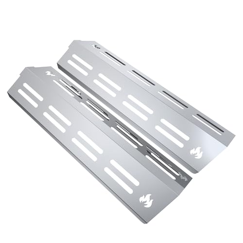 teileplus24 BR17-2-SG Gasgrill Edelstahl Brennerabdeckung kompatibel mit Enders Colorado 3 | Flavorizer Bars | Passgenau | Rostfrei | Brennerschutz von teileplus24