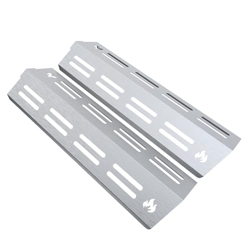 teileplus24 BR17-2-SM Gasgrill Edelstahl Brennerabdeckung kompatibel mit Enders Colorado 3 | Flavorizer Bars | Passgenau | Rostfrei | Brennerschutz von teileplus24