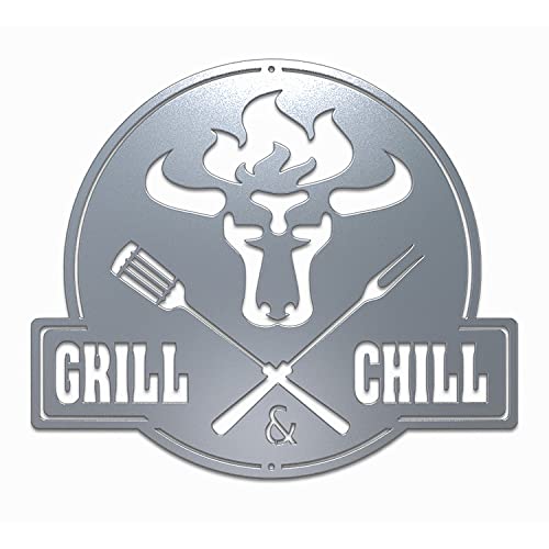 teileplus24 CG02 Gartenschild | Grill Schild | Stier + Grill&Chill | Edelrost | 41cm x 35cm teileplus24 CG02 Gartenschild | Grill Schild | Stier + Grill&Chill | Edelrost | 41cm x 35cm von teileplus24