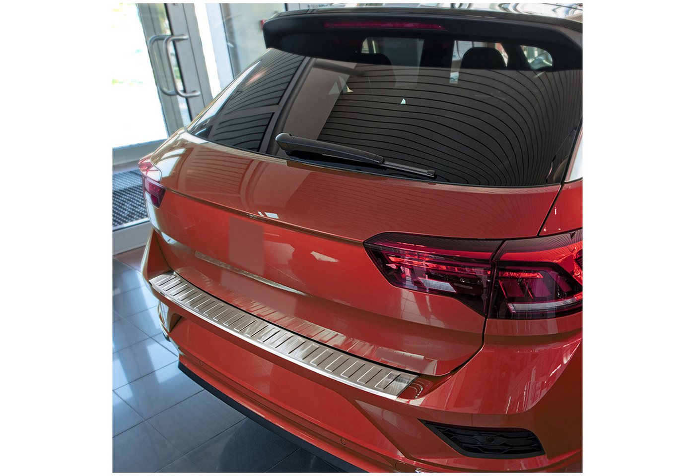 teileplus24 Ladekantenschutz AL101 Aluminium kompatibel mit VW T-Roc A1 ab 2017- von teileplus24
