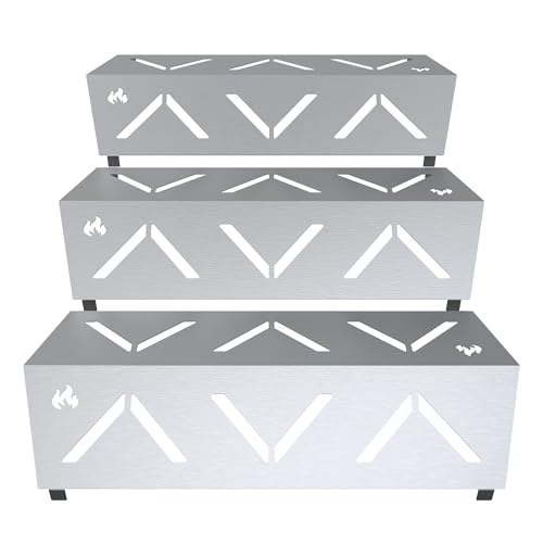 teileplus24 RE-1 Hitzereflektoren Gasgrill aus Edelstahl kompatibel mit Rösle Videro G4 | erhöht die Hitze | verringert den Gasverbrauch | gleichmäßige Wärmeverteilung von teileplus24