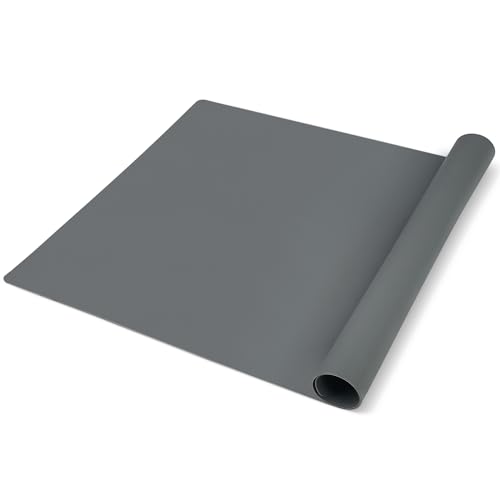 Tekenewbse Silikonmatte Groß 60 × 40 cm, Malunterlage für Kinder, Silikon Backunterlage, Teigmatte Backen, Silikonbackmatte Backofen Bastelmatte Backmatten Teigunterlage, Abwaschbar Ausrollmatte Teig von tekenewbse