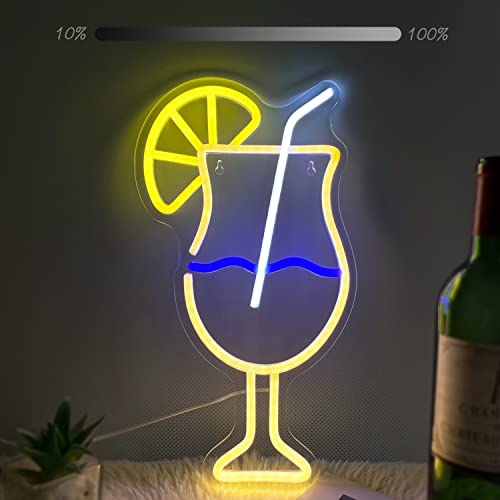 tekstap Cocktails Neon Sign 6-stufiges Dimmen mit Memory-Funktion,Neon Schild für Wand Dekor mit USB Betrieben,LED Schild für Bar Pub Party Geburtstag Restaurant Dekoration Geschenk tekstap Cocktails Neon Sign 6-stufiges Dimmen mit Memory-Funktion,Neon Schild für Wand Dekor mit USB Betrieben,LED Schild für Bar Pub Party Geburtstag Restaurant Dekoration Geschenk von tekstap