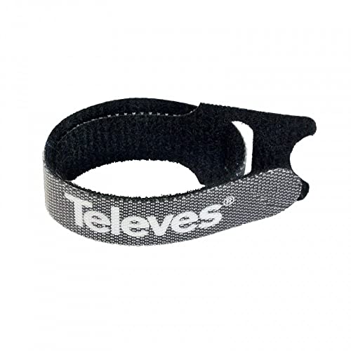 Klettband Negra Para Kabel 250 x 15 mm (10 Uds) von Televes