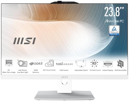MSI Modern AM242TP 1M-1875AT - All-in-One-PC - 60 cm (23.8") - 16 GB RAM - 256 GB SSD - i3-100U - W11H (00AE0722-1875) von tellaLuna