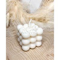Bubble Candle - Vegan Nachhaltig Handmade Handgemacht Kerze Dekoration Deko Unique Gift Geschenk Rapswachs von temahandmade
