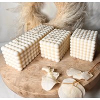 Bubble Kerze - Candle Handmade Handgemacht Vegan Nachhaltig Geschenk Rapswachs von temahandmade