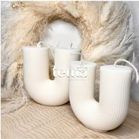 Designerstücke - Vegane Kerzen Nachhaltig Dekoration Deko Bubble Kerze Rapswachs Sojawachs Handmade Handgemacht von temahandmade