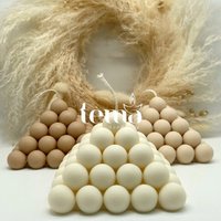 Pyramiden Kerze - Bubble Candle Nachhaltig Vegan Umweltfreundlich- Dekoration Geschenk Deko Rapswachs Sojawachs von temahandmade