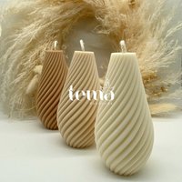 Tina - Designerstücke Vegane Kerzen Nachhaltig Dekoration Deko Bubble Kerze Rapswachs Sojawachs Handmade Handgemacht von temahandmade
