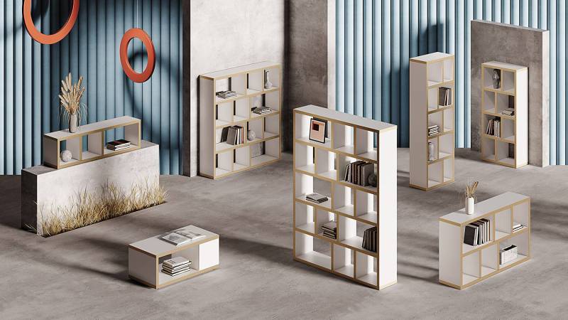 home24 Regal Berlin MDF Mitteldichte Holzfaserplatte , furniert & lackiert Weiß/Weiß/Hellbraun 70 x 159cm home24 Regal Berlin MDF Mitteldichte Holzfaserplatte , furniert & lackiert Weiß/Weiß/Hellbraun 70 x 159cm von home24