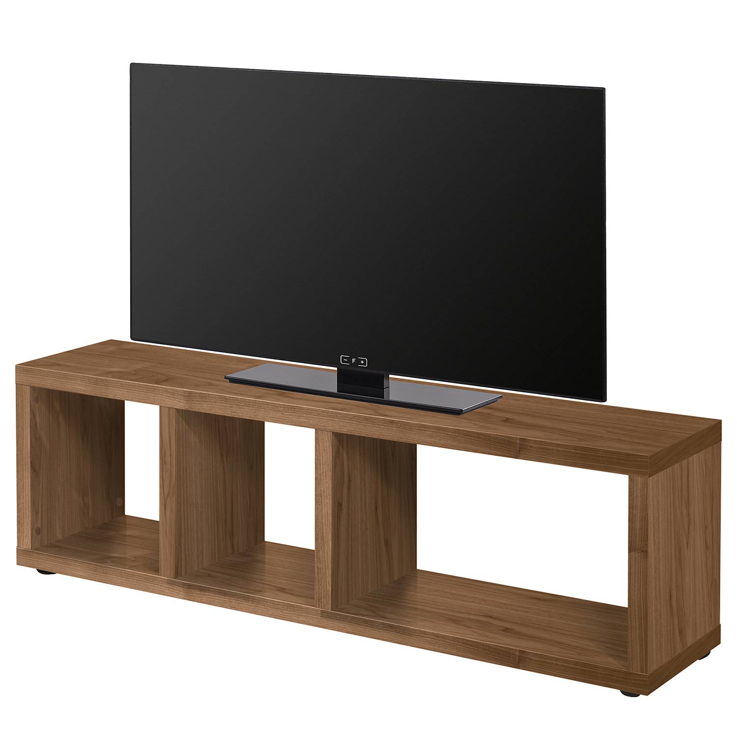 temahome TV-Lowboard Berlin Walnuss Spanplatte 150x45x34 cm (BxHxT) Modern von temahome