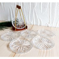 Vintage 6 Glasuntersetzer Im Teakholz Ständer Vintage 6 Glasuntersetzer Im Teakholz Ständer von tempelschatz