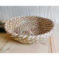 Vintage Brotkorb Korb Seegras von tempelschatz