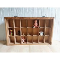 Vintage Setzkasten Sortierkasten Schublade Holz von tempelschatz