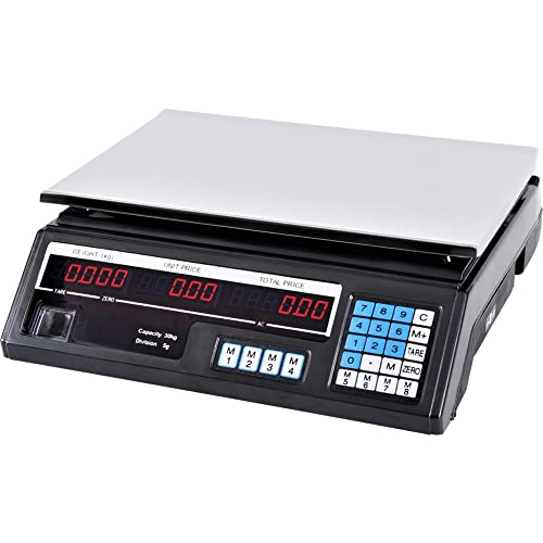 TEMPO DI SALDI Professionelle elektronische Digitalwaage von 5 g bis 40 kg aus Edelstahl TEMPO DI SALDI Professionelle elektronische Digitalwaage von 5 g bis 40 kg aus Edelstahl von tempo di saldi