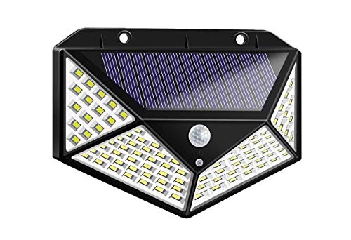 tempo di saldi Außenstrahler mit Solarenergie 100 LEDs mit Bewegungssensor von tempo di saldi