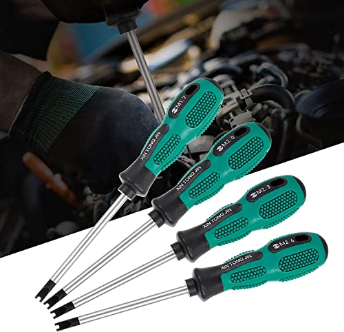 4 Stücke Magnetischer U Form Schraubendreher Sets Gabel Schraubendreher, U Gabel Schraubendreher M1.7 / M2.0 / M2.3 / M2.6 Mit Spitze Spanner Schraubendreher Set Crv Aus Chrom Vanadium Stahl + PP von teng hong hui