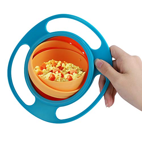 Universal Gyro Schüssel Kinder 360 grad schüssel baby Anti-Spill Schüssel glatt 360 Grad Essen Unterhaltung Schalen Schüssel-Sets Gyro Schüssel 360 Rotation gyroskopischen Schüssel für Baby Kinder von teng hong hui