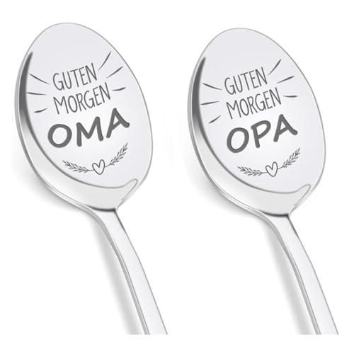 oma und opa geschenke - 2 Stück löffel mit gravur, löffel, großeltern geschenk, personalisierte geschenke oma und opa für Ostergeschenke von teokyat