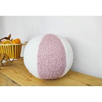 Boucle Deko Ball Kissen, Teddy Kissen, Kugelkissen Home Decor, Rundes Überwurf Kugelkissen von teotushop