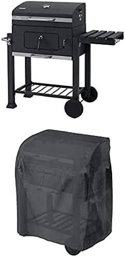 Bundle aus tepro Holzkohlegrill Grillwagen Toronto Click &tepro Abdeckhaube von tepro