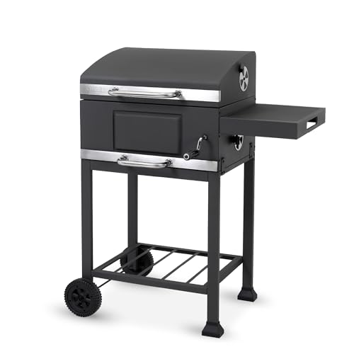 tepro Grillwagen Toronto Basic (Holzkohle-Grill) mit Rollen, höhenverstellbar mit Kurbelsystem, Maße ca. 89,5 x 60,5 x 103,3 cm von tepro