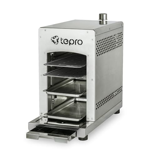 tepro Steakgrill Toronto, Keramikgrill-Infrarot Brenner / Gasgrill mit 3 kW Leistung, max. 800 Grad Gas, Piezozündung, Maße ca. 23 x 56 x 40,5 cm, Silber tepro Steakgrill Toronto, Keramikgrill-Infrarot Brenner / Gasgrill mit 3 kW Leistung, max. 800 Grad Gas, Piezozündung, Maße ca. 23 x 56 x 40,5 cm, Silber von tepro