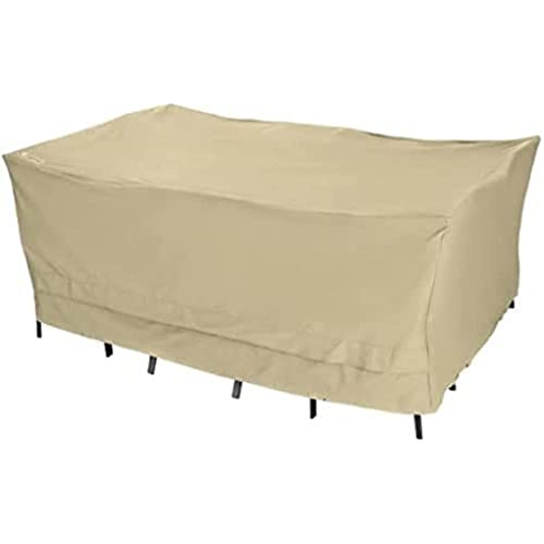 tepro Abdeckhaube Universal für Sitzgruppe rechteckig groß, beige (150 x 350 x 95 cm) von tepro