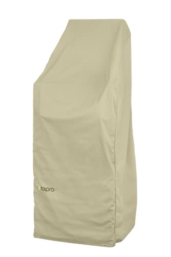 tepro Abdeckhaube Universal für Stapel-/Gartenstühle, beige (65 x 65 x 150 cm) von tepro