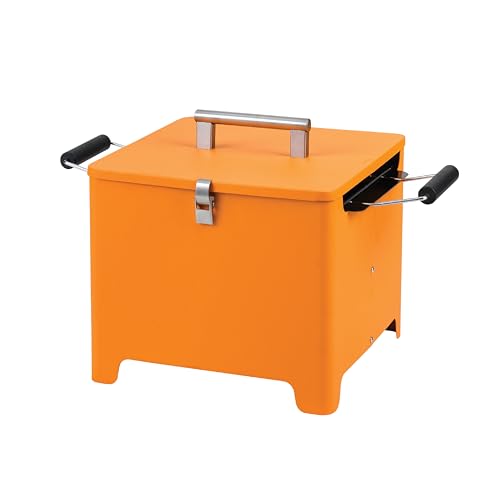 tepro Camping Grill Chill & Grill Cube, kleiner Holzkohle-Grill zum mitnehmen, mit Deckelgriff, keine Montage, Maße ca. 53,5 x 36,3 x 35 cm, Orange tepro Camping Grill Chill & Grill Cube, kleiner Holzkohle-Grill zum mitnehmen, mit Deckelgriff, keine Montage, Maße ca. 53,5 x 36,3 x 35 cm, Orange von tepro