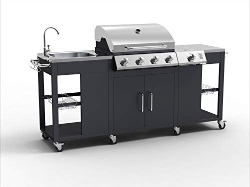 tepro Gasgrill Gasgrill-Küche Petersburg, 4-Brenner je ca. 3,5 kW von tepro