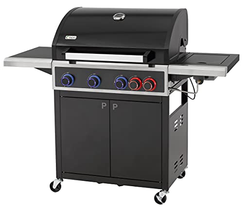 tepro Gasgrill Keansburg 4, Gesamtleistung max. 18 cmkW, Grillfläche: ca. 71 x 43 cm Schwarz / Edelstahl von tepro